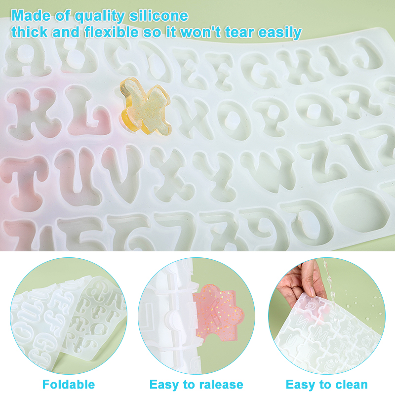 Cetakan gantungan kunci alfabe - Resin Art Alphabet ulasan dan harga