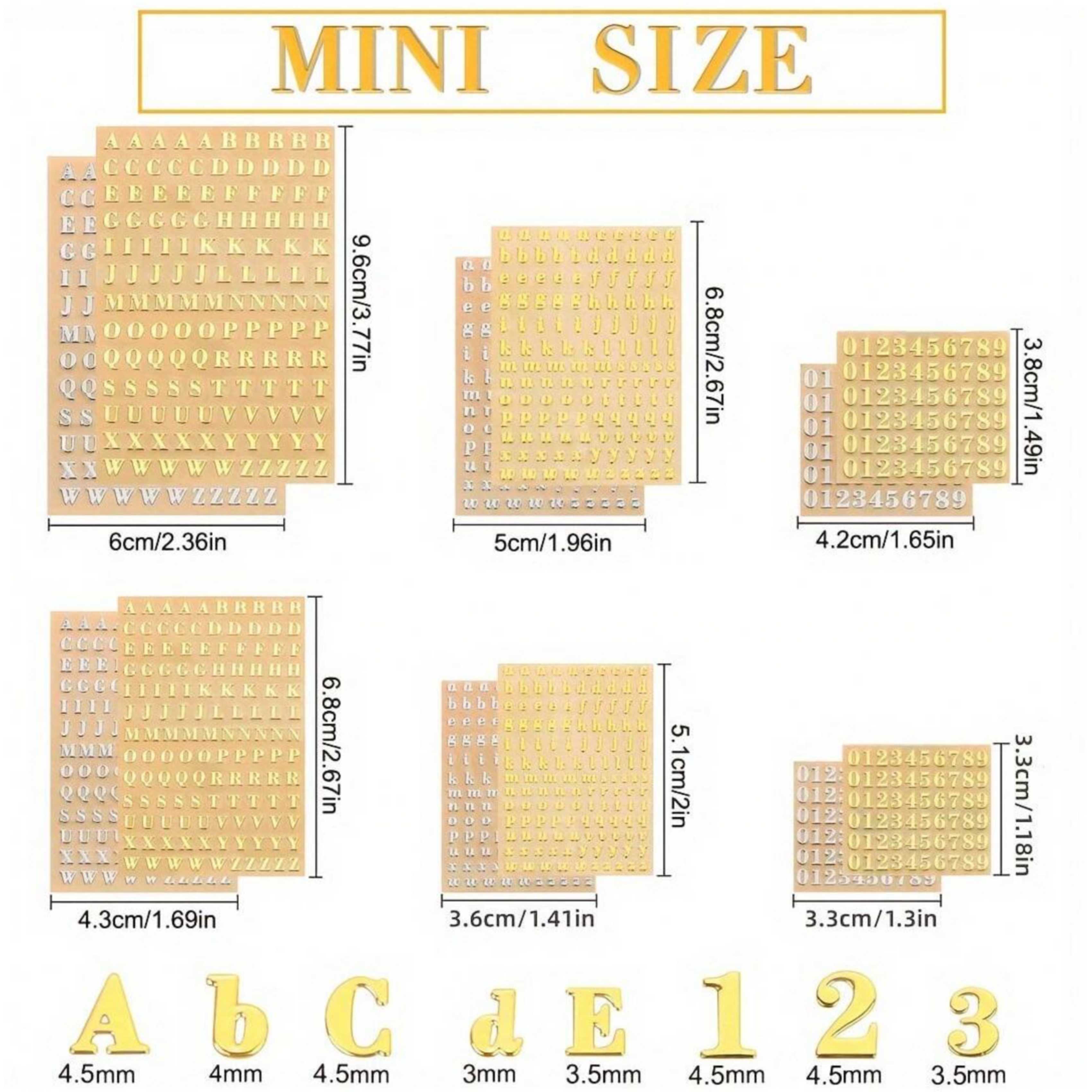 Stiker Resin 12 Huruf, Stiker  - Resin Art Alphabet ulasan dan harga