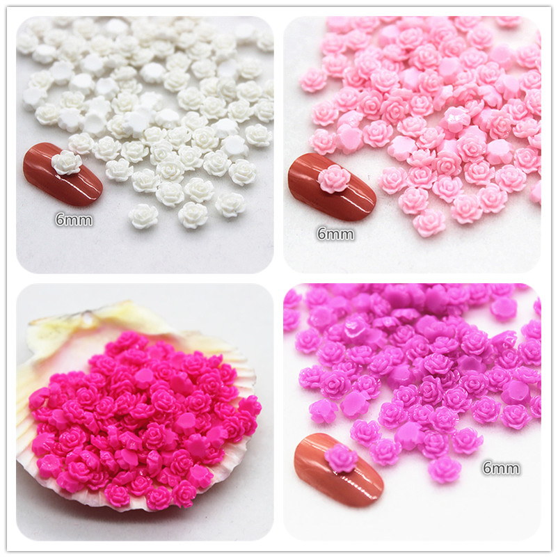 100 Pcs 6 Mm Resin Mini Rose B - Resin Art With Rose ulasan dan harga