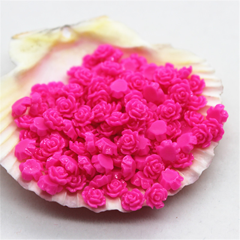 100 Pcs 6 Mm Resin Mini Rose B - Resin Art With Rose ulasan dan harga