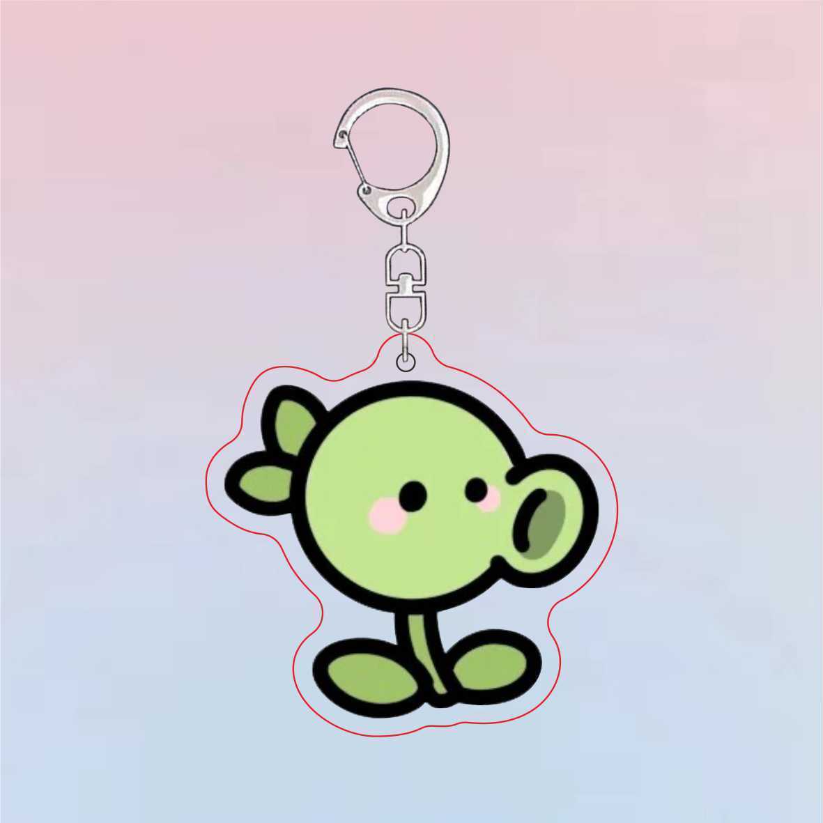 Gantungan Kunci Akrilik Plants - Resin Art Hanging ulasan dan harga