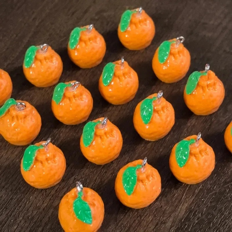 10 Buah Simulasi 3D Dekopon Or - Resin Art Pendant ulasan dan harga