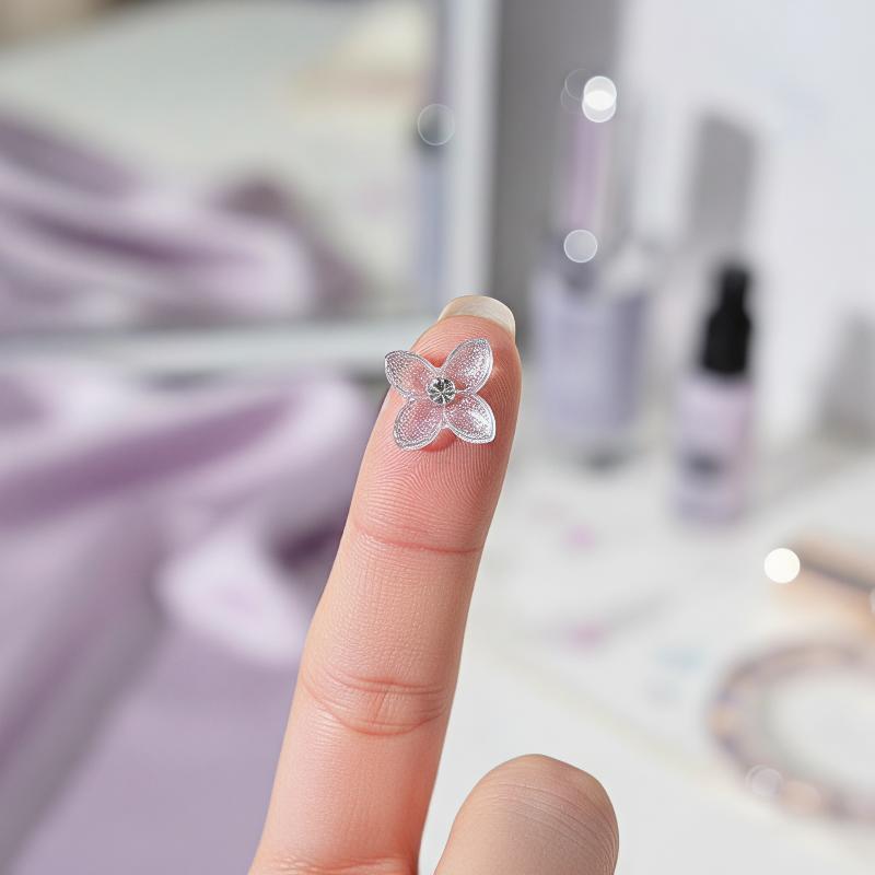 Dekorasi Seni Kuku Kupu-kupu B - Resin Art Using Flowers ulasan dan harga