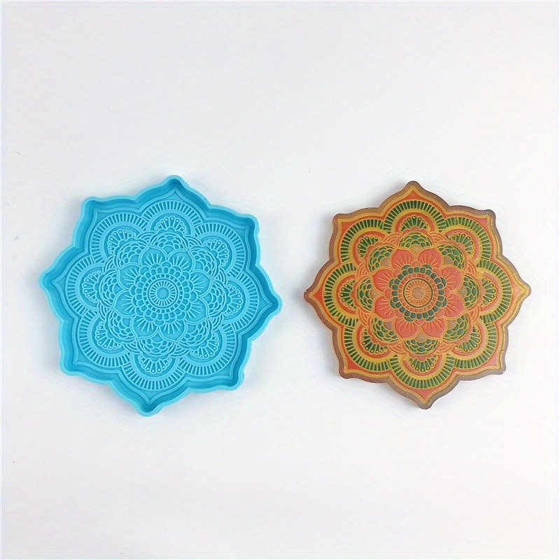 Mandala Coaster cetakan siliko - Resin Art Tray ulasan dan harga