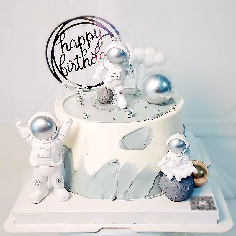 Hiasan Atas Kue Astronot untuk - Resin Art Alphabet ulasan dan harga