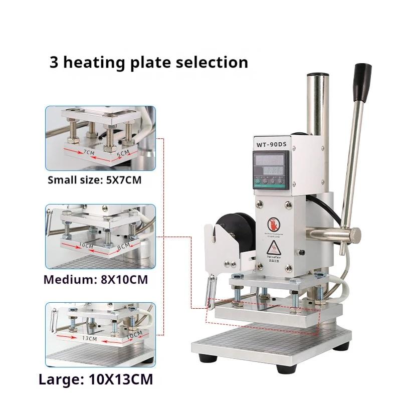 Mesin cap Hot Foil 300W pegang - Resin Art Logo ulasan dan harga