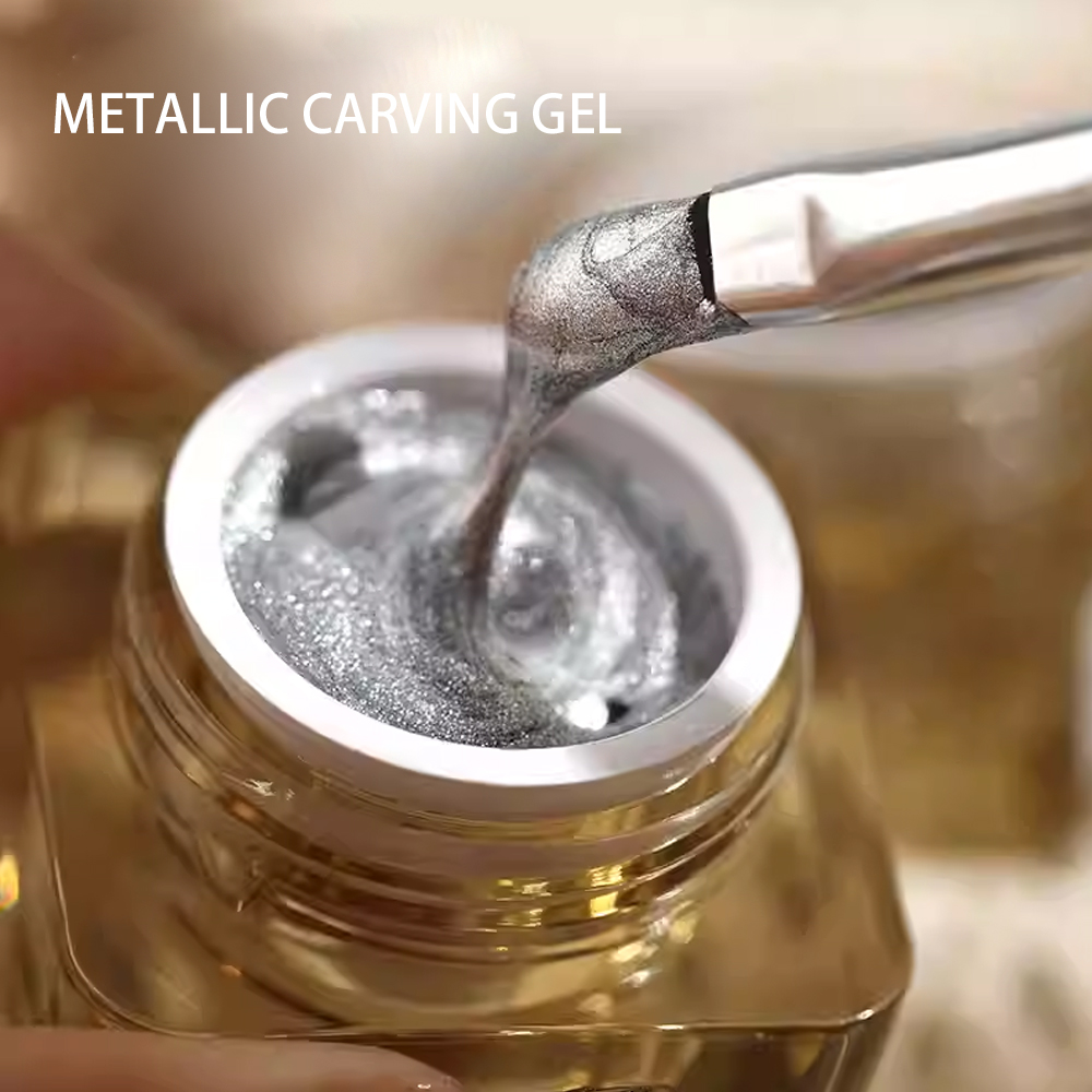 Gel Ukiran Metalik 8g, Gel Luk - Resin Art With Rose ulasan dan harga