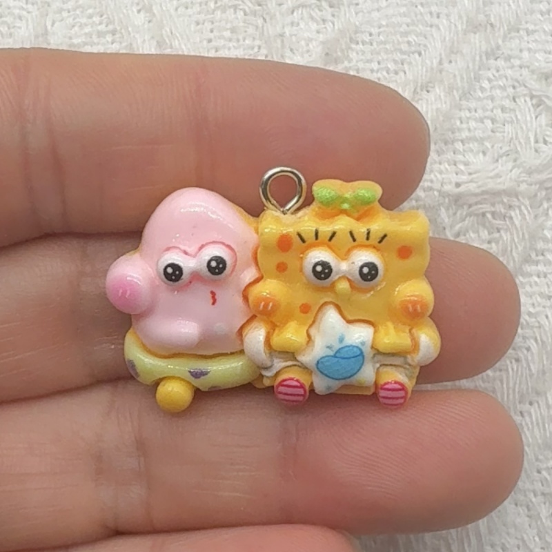 10 buah liontin resin kartun,  - Resin Art Pendant ulasan dan harga