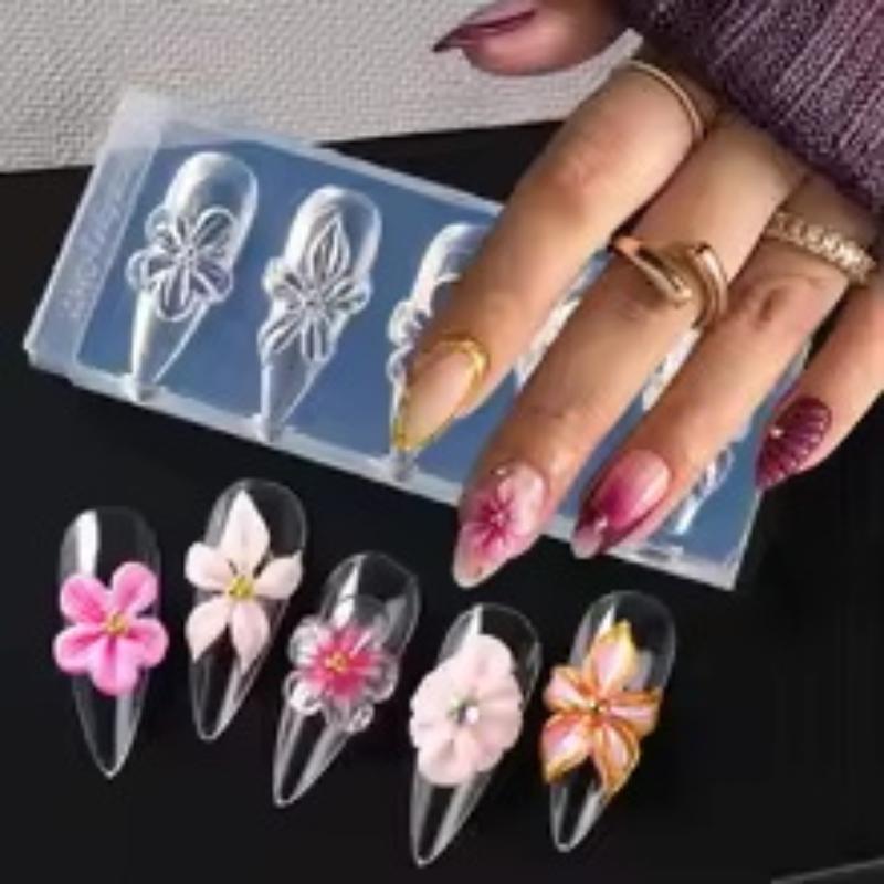 Cetakan Kuku Bunga 3D Silikon  - Resin Art Using Flowers ulasan dan harga